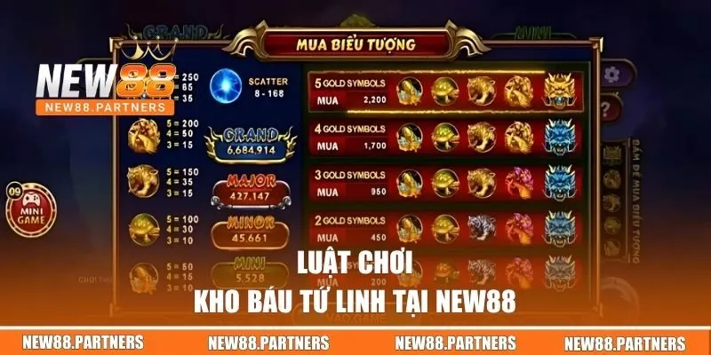 Luật chơi nổ hũ tứ linh tại NEW88